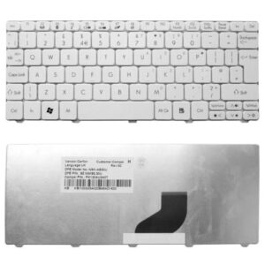 Phím laptop Aspire One 521 522 532 533 D255 D257 D260 D270 D532 N57 NAV50 NAV51 NAV70 PAV70 ZE6 ZE7 eMachines 350 355, Gateway LT21 LT22 LT23 LT25 LT27 LT28 LT32 LT40 TRẮNG