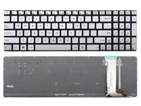 Bàn phím laptop Asus Rog G551 N551 GL552 GL552J GL552V – GL552 BẠC CÓ ĐÈN (BH 6TH)