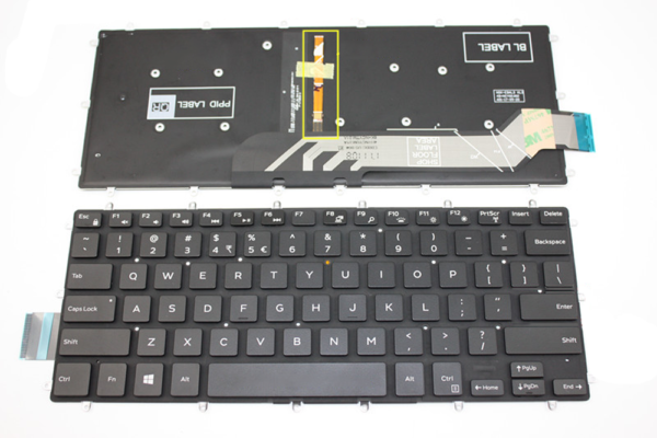 Bàn phím laptop Dell Inspiron 15-5000 3493 5368 5370 5373 5378, 15-7000 7370 7373 7378 7460 7466 7467 7560 7569 7570 7572 7573 7579 7460 7466, Latitude 13 14 3379 3490 7368, Vostro 14 3480 3490 5468 5471 (ĐÈN)