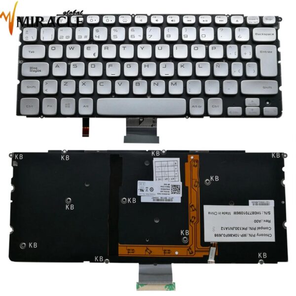 Bàn phím laptop Dell Studio XPS 14z 15z L412z L511z BẠC – UK ENTER TO (BH 6TH)