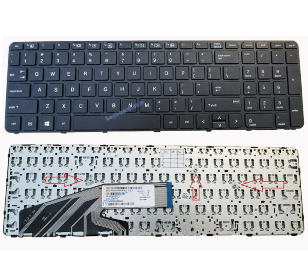 Bàn phím laptop HP ProBook 450 G3, 450 G4, 455 G3, 470 G3, Probook 650 G2, 650 G3, 655 G2, 655 G3 (ZIN, KO CHUỘT, KO ĐÈN)