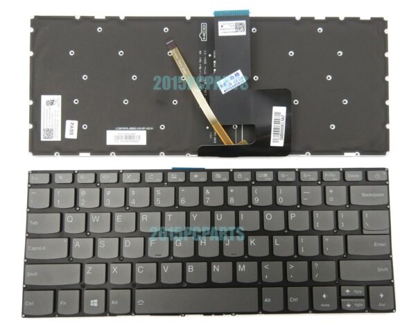 Bàn phím laptop Lenovo Ideapad 320-14ast, 320-14isk, 320-14ikb, 320s-14ikb, 330-14ast, 330-14ikb, 130-14ast, 130-14ikb, S130-14igm, S145-14api, S145-14ast, S145-14ikb, 120s-14iap, 7000-14, Ideapad 520-14isk, 520-14ikb, 520s-14ikb (Có Nút Nguồn) (ĐÈN)