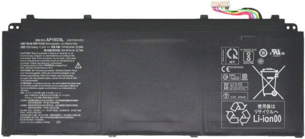 Pin laptop Acer Aspire S5-371, Spin SP513-52, Swift SF114-32, SF514-51, SF515-51 – SF514-51 AP15O5L (ZIN) – 3 CELL