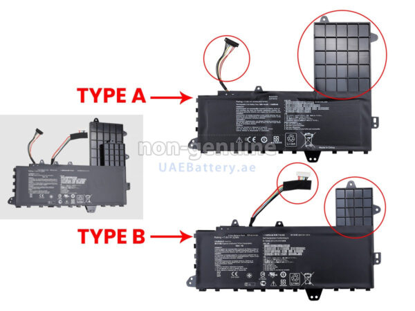Pin laptop Asus EeeBook E402 E402M E402MA – E402 B21N1505 TYPE B CÓ 7 PÁT ỐC (ZIN) – 2 CELL