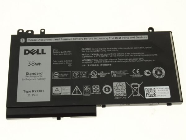 Pin laptop Dell Latitude E5250, RYXXH NGẮN 38WH (ZIN) – 4 CELL