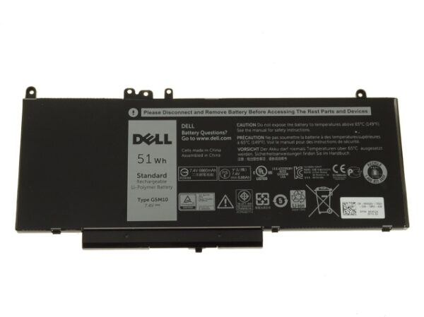 Pin laptop Dell Latitude E5450 E5550, G5M10 DÀI 51WH (ZIN) – 4 CELL