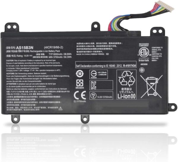 Pin laptop Acer Predator 15 G9-591, G9-592, G9-593, Acer Predator 17 G5-793, G9-791, G9-792, G9-793, G9-973, Acer Predator 17 X GX-791, GX-792, Acer Predator 21 X GX21-71, Acer Orion 9000 PO9-900, AS15B3N (ZIN) – 4 CELL