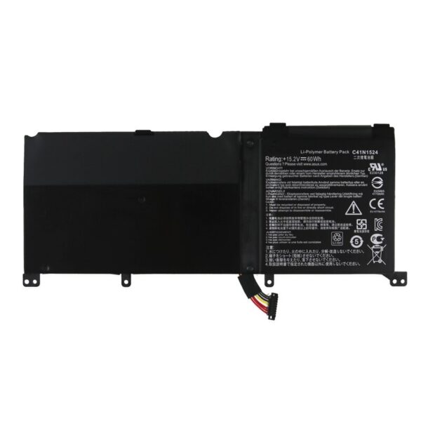 Pin laptop Asus ZenBook G60V N501JW-1A N501JW-1B N501JW-2A N501JW-2B N501VW N501VW-2B UX501JW, C41N1524 60WH (ZIN) – 4 CELL
