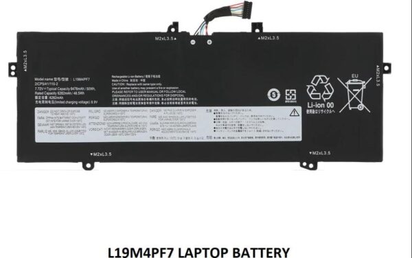 Pin laptop Lenovo Ideapad Yoga Slim 7 Carbon 13ITL5, Ideapad Yoga Slim 7-13ITL05, Ideapad Yoga 7 13ACN05, Ideapad Yoga 7-13ACN05, L19M4PF7 L19D4PF5 (ZIN) – 4 CELL