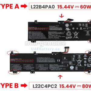 Pin laptop Lenovo Legion Slim 5 16APH8, Lenovo Legion Slim 5 16IRH8 L22B4PA0 (TYPE A) (ZIN) – 4 CELL