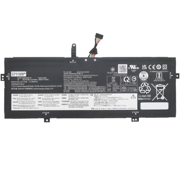 Pin laptop Lenovo Slim 7 Carbon 13IAP, Yoga Slim 7 Carbon 13IAP7 13IRP8 Series, L21C4PH3 L21D4PH3 L21L4PH3 L21M4PH3 (ZIN) – 4 CELL
