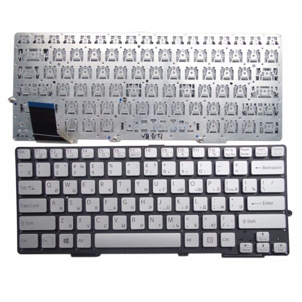 Bàn phím laptop Sony SVE13 SVE 14 SVE14 CÓ 2 CHÂN ỐC – SVE 13 BẠC