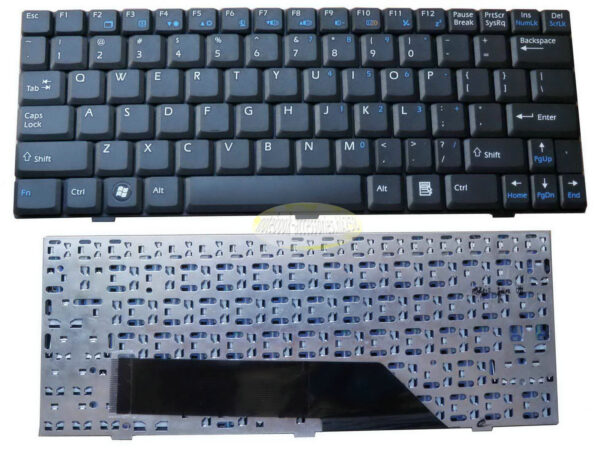 Bàn phím laptop MSI Wind U90 U100 U110 U120 U130 N011 U115 U123 – U100 ĐEN