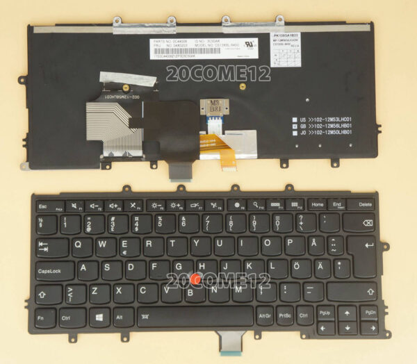 Bàn phím laptop Lenovo Thinkpad X240 X240s X250 X260 X270, 04Y0910 – X240 (ĐÈN,BH 6TH)